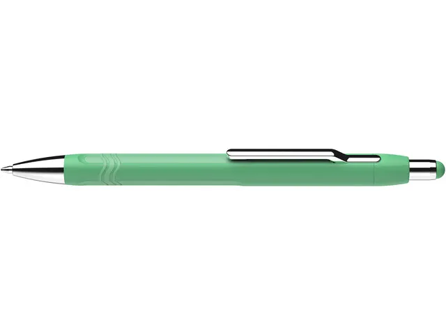 Balpen Schneider Epsilon mint groen, blauwschrijvend