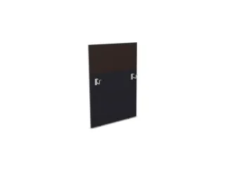 baliepaneel,v. bureau,aanbouw links,B 800mm,CC-zwart,BN2036-bruin - 1