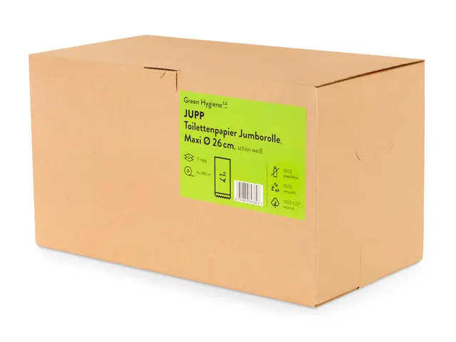 Toiletpapier Midi Jumborollen 6 Rol 100% recycled 100% co2 Neutraal