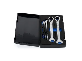 7 UR-005 Set steeksleutels met ringratel,omkeerbaar 5-delig 8-19mm - 4