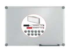 Whitebord 2000 MAULpro set 60x90cm Zilver