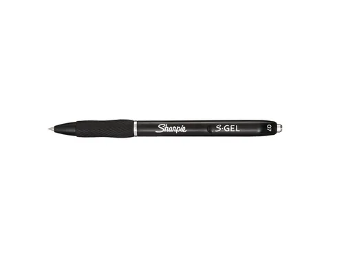 Gelschrijver Sharpie S-Gel Medium punt 0.7mm Zwart blister à 3 stuks
