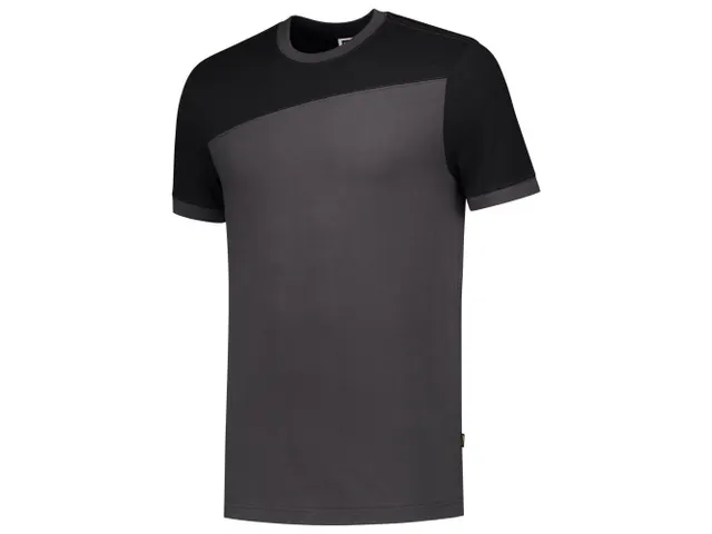Tricorp Bicolor naden 102006 T-shirt, antracietgrijs/zwart, maat 8XL,