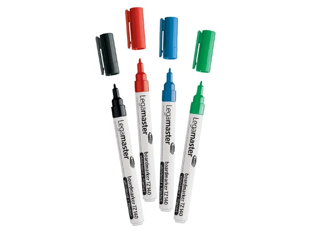 Viltstift Legamaster TZ 140 whiteboard rond 1mm assorti blister à 4 s