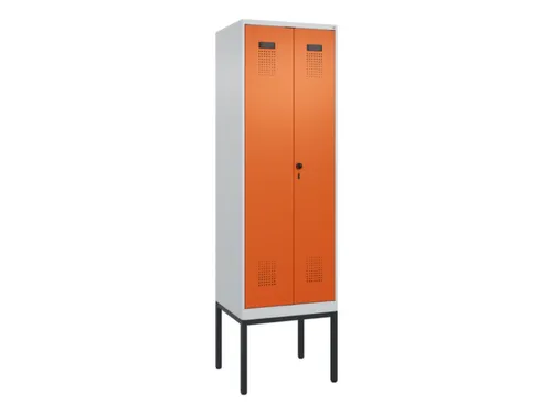 PBM-locker,HxBxD 2120x600x500mm,2vak,vak B 300mm,draaigrendel