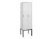 locker voor scheiding van kleding,HxBxD 2120x600x500mm,2vak