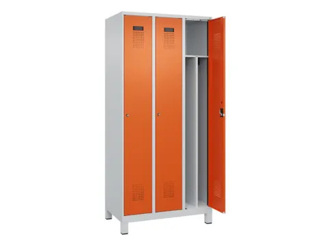 locker voor scheiding van kleding,HxBxD 1950x900x500mm,3vak