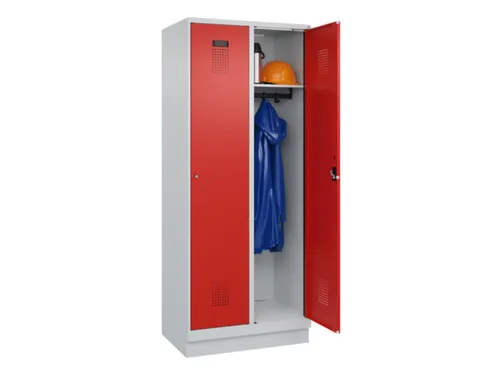 locker,HxBxD 1950x800x500mm,2vak,vak B 400mm,cil.-slot,sokkel