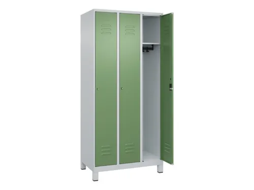 locker,HxBxD 1950x900x500mm,3vak,vak B 300mm,cil.-slot,voeten