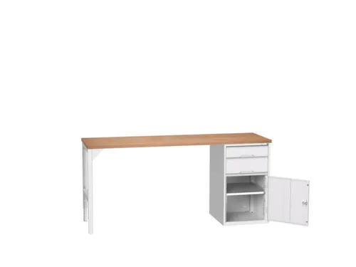 werkbank,HxBxD 930x2000x600mm,multiplexblad,2voeten/1container