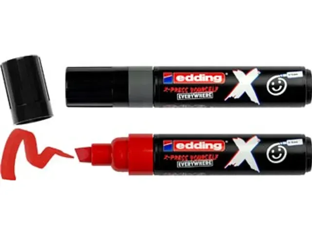 Edding 6900 X multi marker set grijs/rood 2 stuks