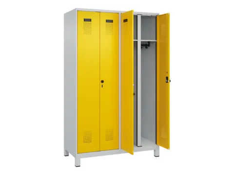 locker voor scheiding van kleding,HxBxD 1950x1200x500mm,4vak