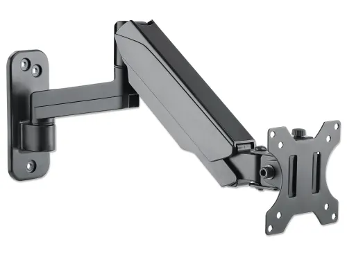 Wandbeugel voor TV’s en monitoren (veerarm met 3 draaipunten), voor