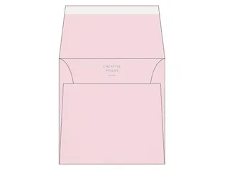 Envelop 170x170mm Baby Roze 120 Gram 250 Stuks - 2