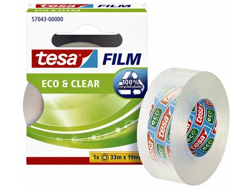 Plakband Tesa 57043 eco&clear 19mmx33m
