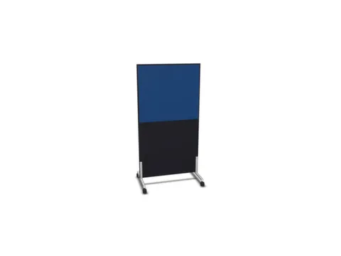 scheidingswand,HxB 1545x800mm,CC-zwart,BN6016-blauw