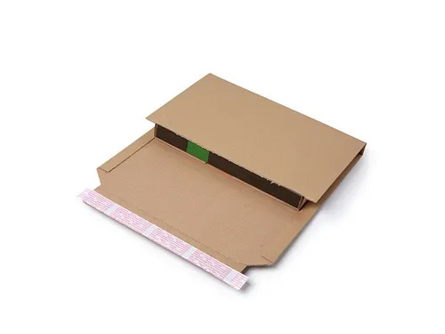 Boekverpakking 126x147mm Bruin zelfklevende strip 25 Stuks