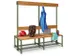 banc double,HxLxP 1600x1500x770mm,piètement RAL6011