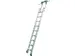 verrijdbare stellingladder,balk L 2,7m,v. H tot 2,83m,10,treden
