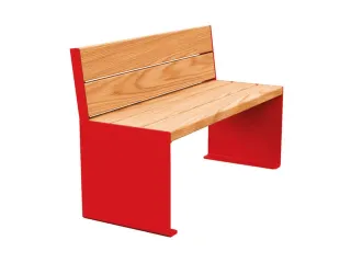 zitbank,B 1200mm,3latten,hout-zitting licht eikenhout,zitting H 450mm - 3