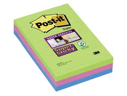Memoblok 3M Post-it 660 Super Sticky 102x152mm lijn rainbow