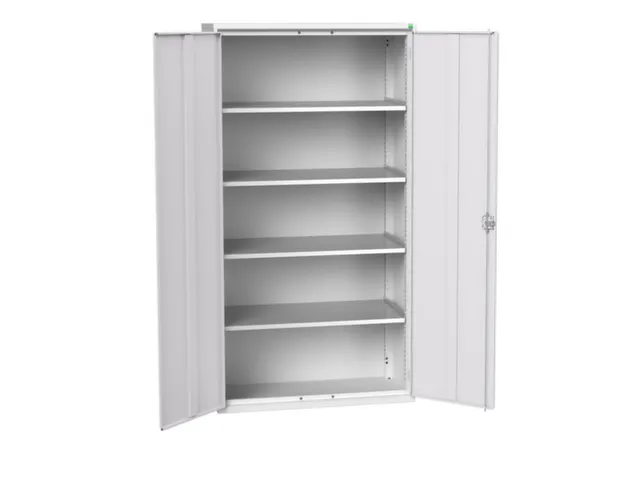 universele kast,HxBxD 2000x1050x550mm,4xStalen bodem,draaigrendelslot