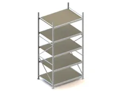 Breedvakstelling Basisveld Hxbxd 3000x1507x1050mm 5 Houten Legborden