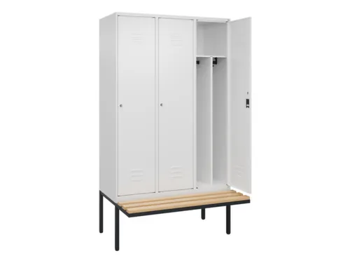 locker voor scheiding van kleding,HxBxD 2120x1200x815mm,3vak