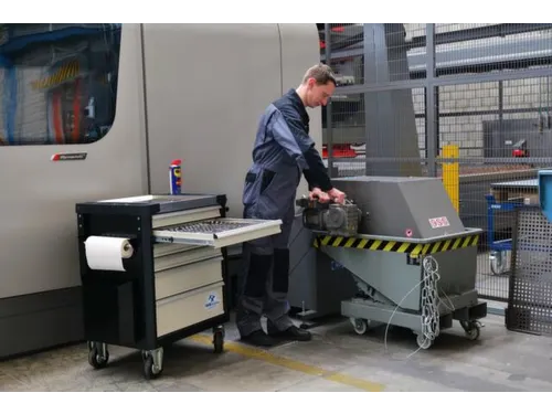 werkplaatswagen,HxBxD 955x850x535mm,lade binnen B x D 600x 450mm