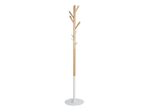 Tree kapstok in modern wit/beukenhout 8 haken 175 cm