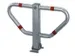 Barrière de parking rabattable acier lxH utiles 750x345mm à sceller