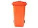 Container met rozet 240 Liter Oranje