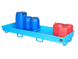 Opvangbak 4x 200l Opvangvol Blauw 280l H X B X D 285x 2400x 800mm Open - 1