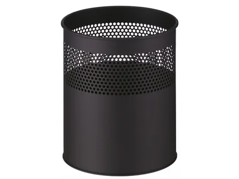 Half geperforeerde papierbak 15 Liter Zwart