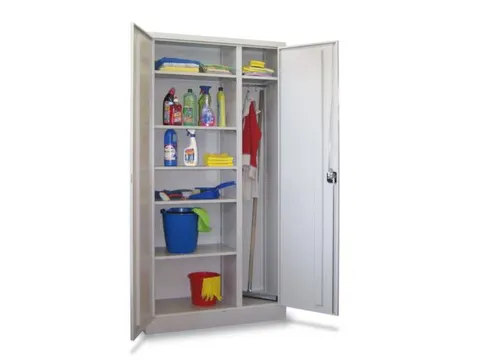 gereedschapskast,RAL 7035,HxBxD 1950x1000x600mm,links 5legborden