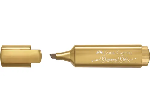 Tekstmarker Faber Castell Metallic goud