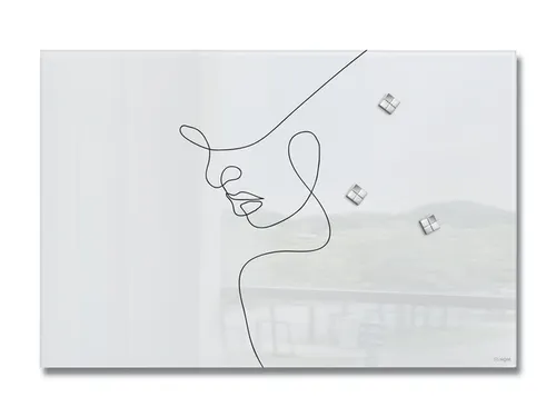 Glas Magneetbord Sigel Artverum Line Art 60x40cm