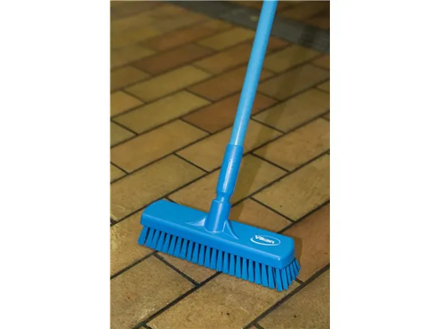 Vloerschrobber Vikan harde vezel 305mm blauw