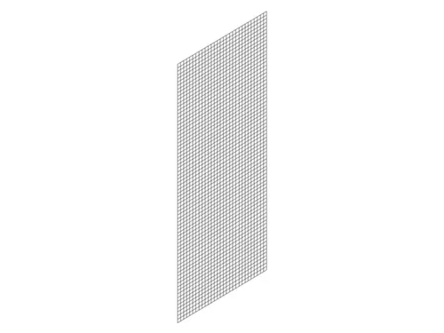 zijwand,v. inhaakstelling,HxD 3000x500mm,verzinkt,rooster,MW 50x50mm