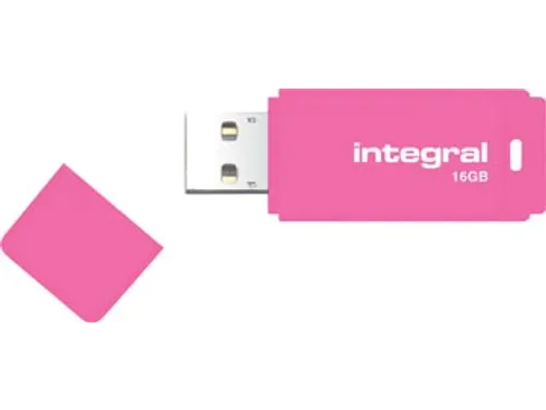 Neon USB 2.0 stick, 16 GB, roze
