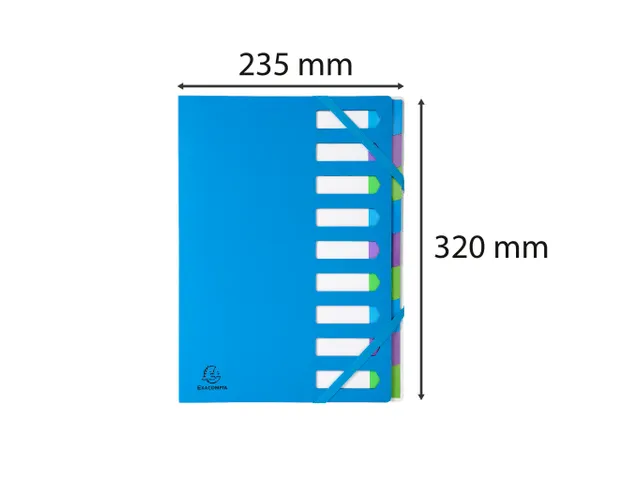 Sorteermap Harmonika 9vak CAMP.NEON bl.