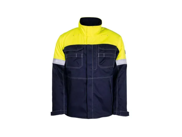 Tranemo 5701 winterparka, geel/marineblauw, maat XS, per stuk