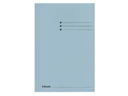 Dossiermap Esselte folio 3 kleppen manilla 275gr blauw