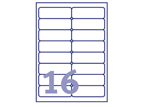 Adresetiket Avery QuickPeel L7162-250 99.1x33.9mm Wit 4000 Stuks