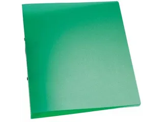 Ringmap A4 PP 2 Ringen 25mm Transparant Groen - 1