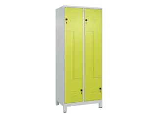 Z-garderobekast,HxBxD 1950x800x500mm,vak B 200/400mm,draaigrendel - 1