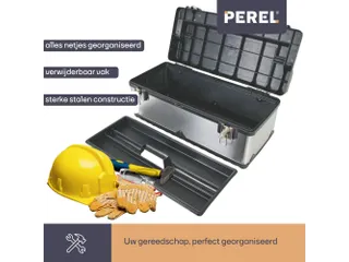 Gereedschapskoffer Roestvrij Staal 590x280x255mm 42 Liter - 4