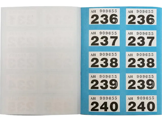 Genummerde Tickets 1-500