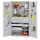 kast met sleufplaat,HxBxD 1950x1000x600mm,1xStalen bodem,RAL5010