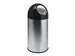 Poubelle à ouverture Push avec liner 40 litres Inox/Noir